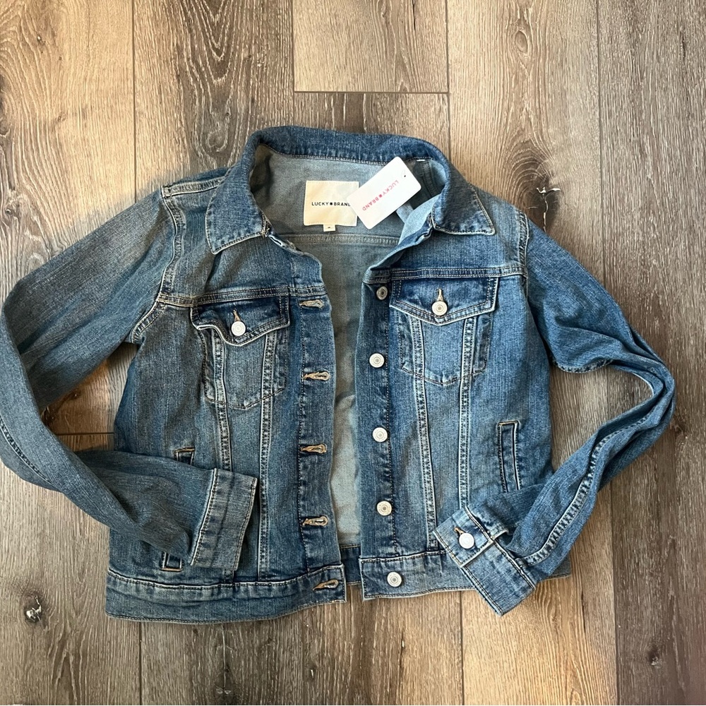 Lucky Brand Jean  Denim Blue Jacket Women’s Med